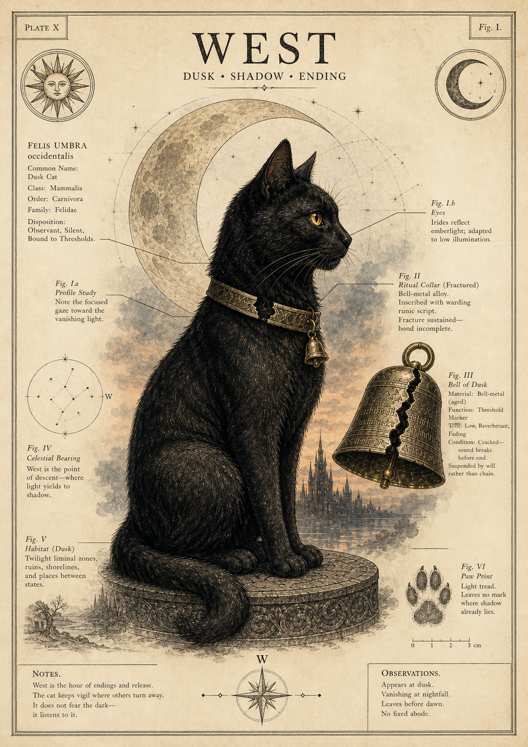 West, the dusk cat